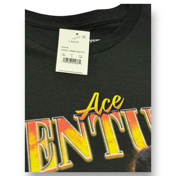 Ace Ventura Pet Detective Movie Graphic T-shirt Men L Black Short Sleeve - Picture 2 of 8